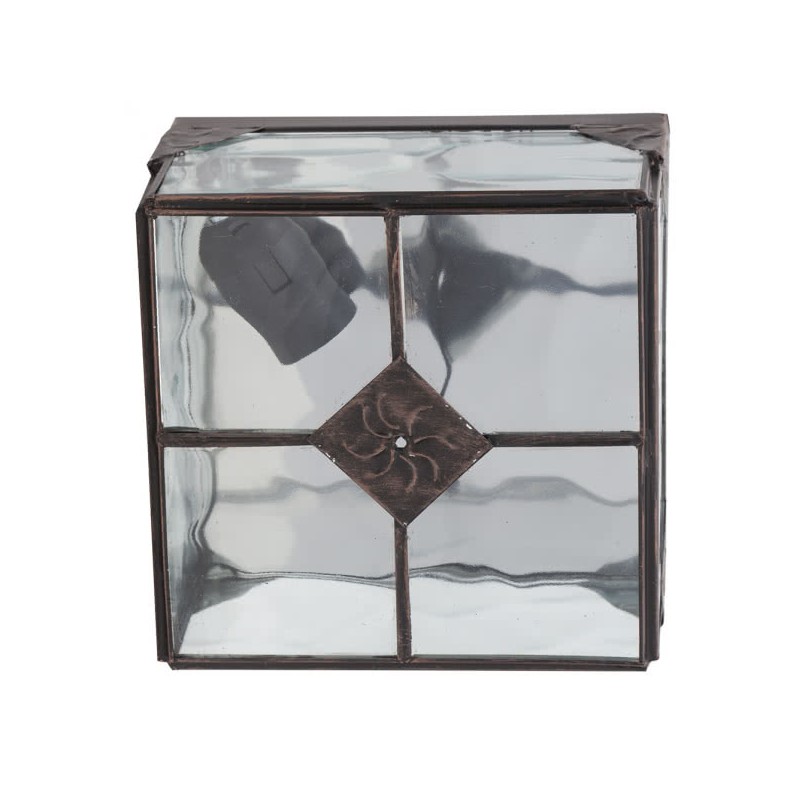 Plafón Estepa cobre 1xE27 Fabrilamp